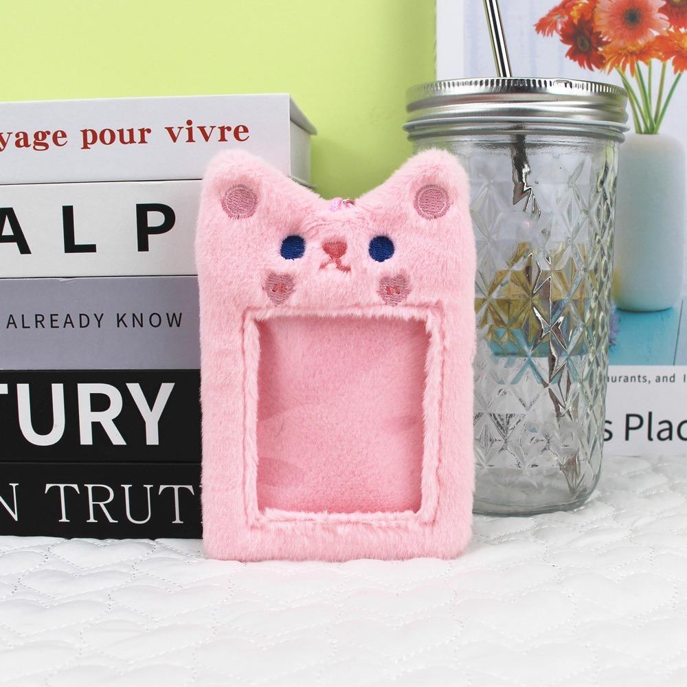 Bag Pendant Cartoon Photocard Holder Korean Style Bus Card Holder Kawaii Plush Card Bag Student