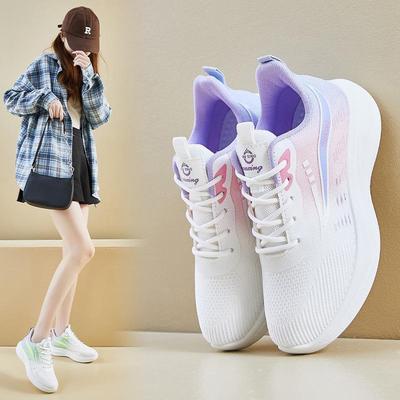 2025 Spring Women's Trendy Korean Woven Running Shoes - Stylish Heightened Streetwear for Students (FZ6602)
