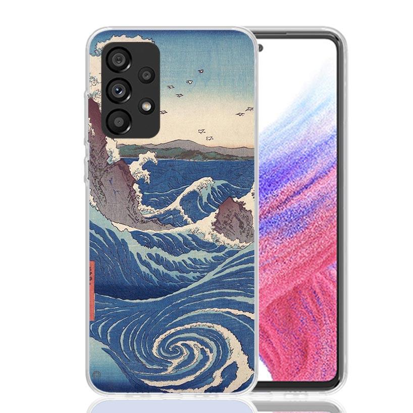Japanese Pub Wave Anime Arrived Phone Case For Samsung Galaxy A13 A14 A15 A16 A17 A53 A54 A55 A56 A33 A34 A35 A36 A23 A24 A25 A2