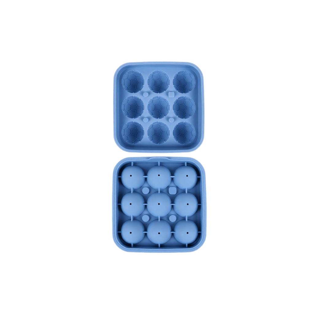 Silicone Soccer Ball Ice Cube Mold Tray Flexible Non-Stick 3D Football Shape Ice Maker for Beverages and Party Use Durable and Easy to Clean