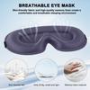 Breathable 3D Eye Mask for Sleeping, 99% Light Blocking, Adjustable Size, Washable, Portable, Unisex, for Air Travel (Blue Ash)