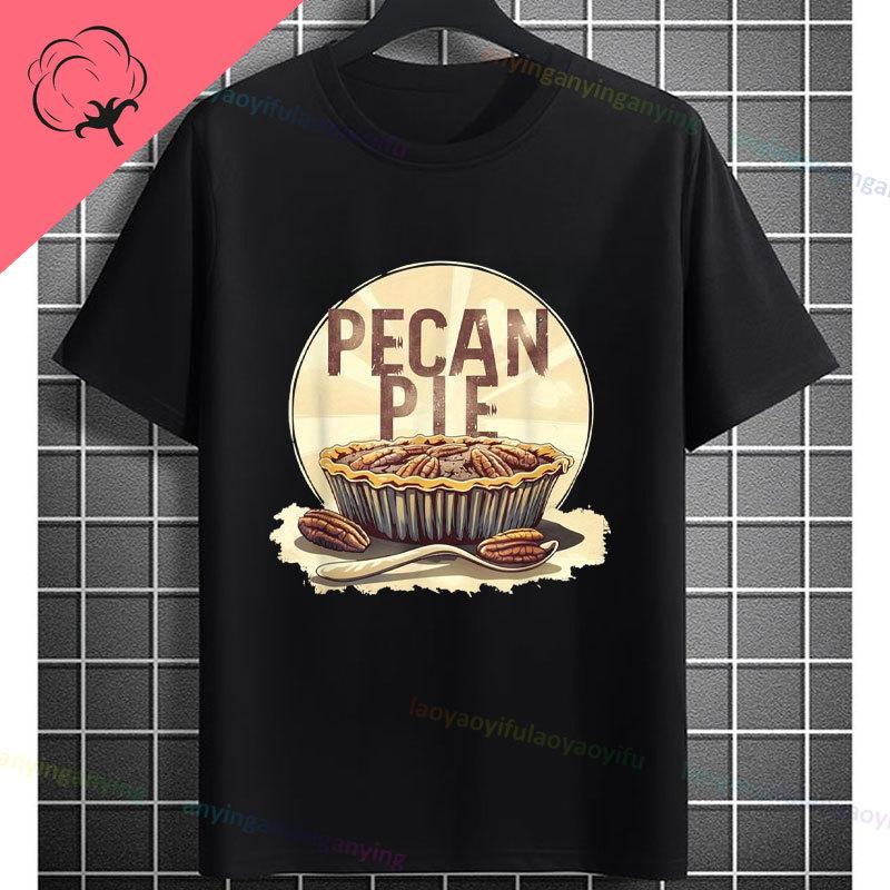 Unisex Funny Who Ate Half of The Chocolate Pecan Pie Graphic TShirt Round Neck 100 Cotton Shortsleeve Casual Outdoor Tshirt
