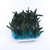 1 Meter Balck Rooster Hair Natural Feathers  Trim Fringe 13-18cm Ribbon for Sewing Clothing Party Decorations Craft Accessories