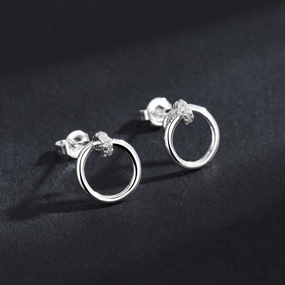 European and American High-End Irregular Hoop Stud Earrings - Versatile, Fashionable Cross-Border Jewelry