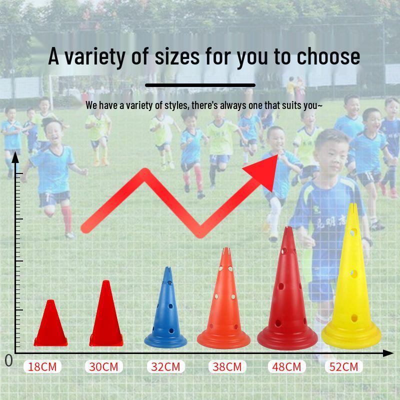 Square Hurdle and Cone Set: Multi-Sport Training Equipment with Marker Poles