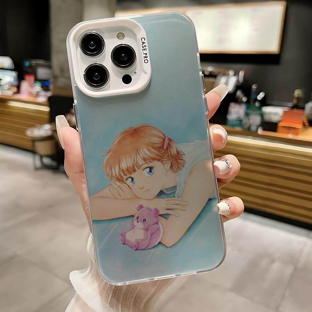 C-Creamy Mami Magic Phone Case For iPhone 16,15,14,13,12,11,Mini,Pro,SE,MAX White Matte Shockproof Cover