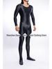 High Elastic Glossy Unisex Full-Body Jumpsuit - Large Size, Silky Luster, European & American Style, Sexy & Transparent, Smooth (Model 7076)