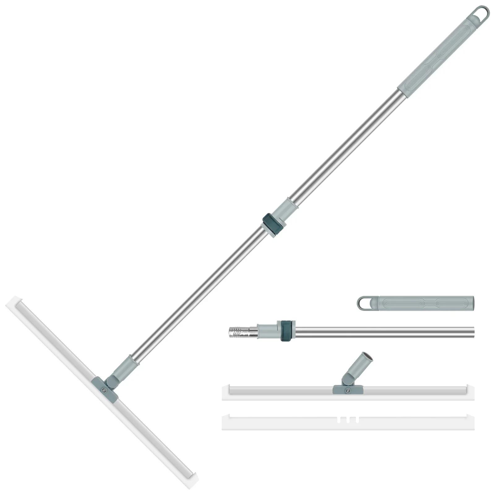 

Сгон для пола с регулируемой длинной ручкой, многофункциональная вращающаяся на 180° силиконовая швабра для мытья полов, бытовая швабра, новая