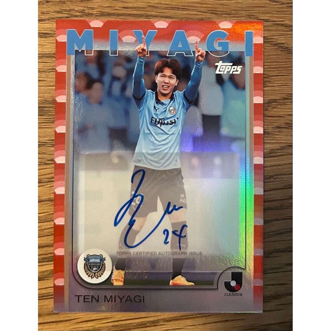 [Limited to 5 pieces] 5/5 Ten Miyagi autographed 2025 Topps J