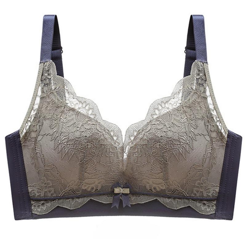 Nová krajková latexová podprsenka Dívčí oblečení Collect Boční prsa Nastavitelná neocelová kroužková podprsenka