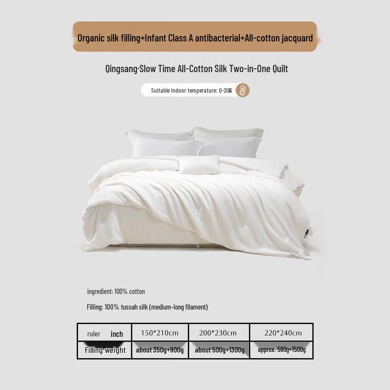 

Mercury Home Textiles 100% Silk Four Seasons Duvet