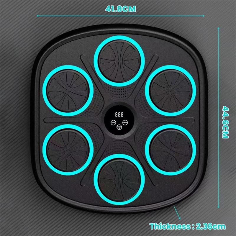 Musik Boxsack Ziel anpassbar Fit-Modus Digitalanzeige Wand Boxen Trainingspolster Heim Stressabbau Bluetooth Elektronisches Wandziel