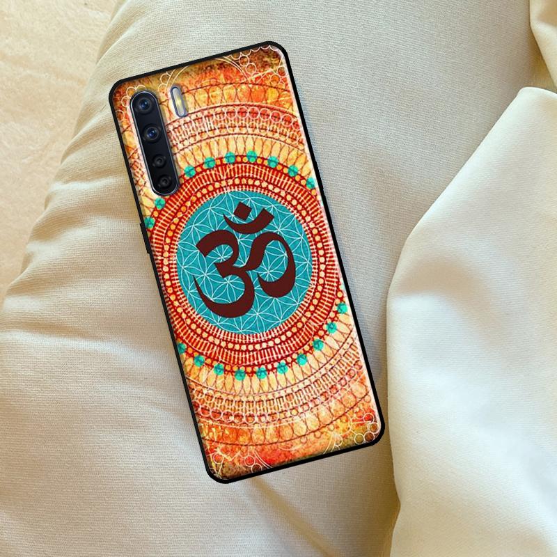 Aum Om Yoga Symbol Case For Oppo A96 A76 A16 A18 A38 A58 A78 A98 A74 A94 A54 A80 A60 A40 A15 A17 A57 A5 A6 Pro