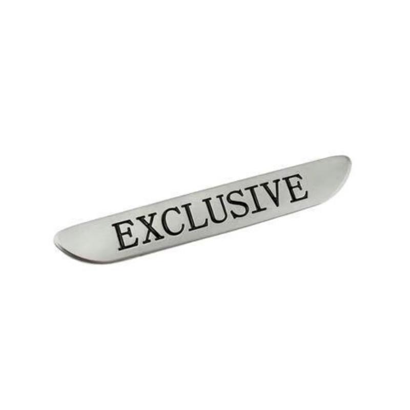 2PC 3D Metal EXCLUSIVE Side Fender Sticker Emblem Badge Car For Mercedes Benz W205 W213 C43 C63 C200 E300 E200 AMG Accessories LB4
