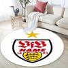Custom Name,VfB Stuttgart pattern round rug,Carpet Rug for Living Room Bedroom Playroom ,Non-slip Floor Mat,Holiday Gifts and Birthday Gifts.