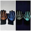 Windproof Luminous Skeleton Claw Gloves Thicken Halloween Bone Claw Gloves  Women