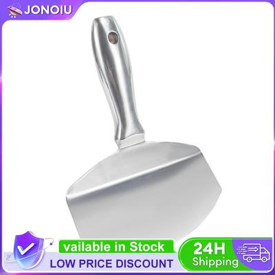 Stainless Steel Bucket Scoop Putty  Scraper Bucket Scoop Drywall and Plaster Tool for Clean Paint Mortar Putty Etc