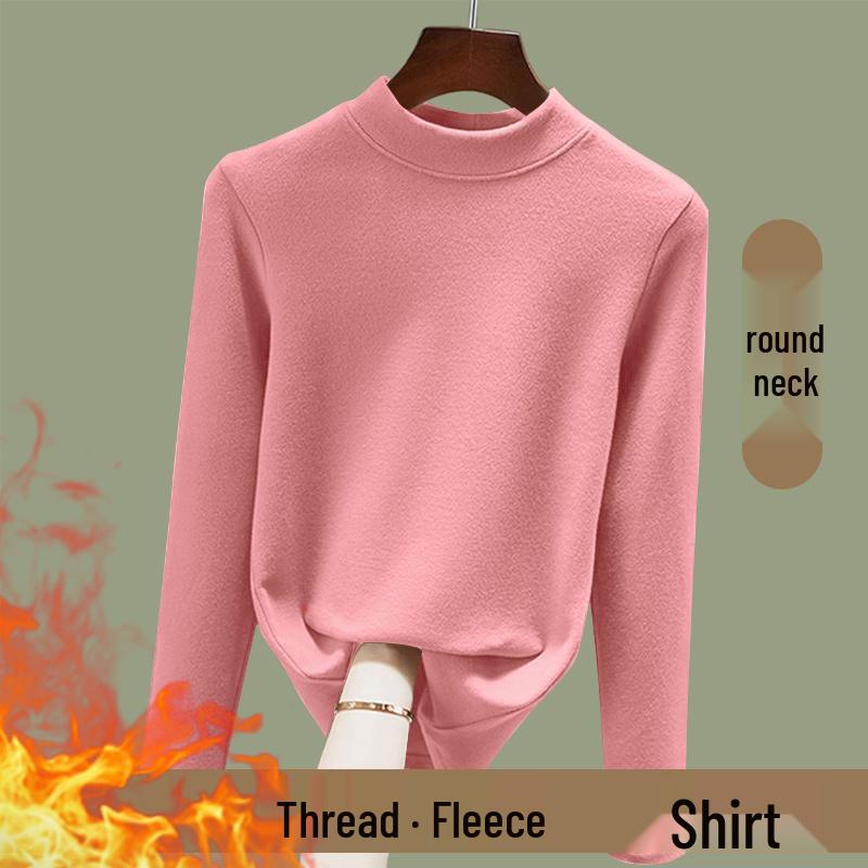 Women's Thermal Ribbed Long Sleeve Slim Fit T-shirt - 2025 Autumn/Winter Collection