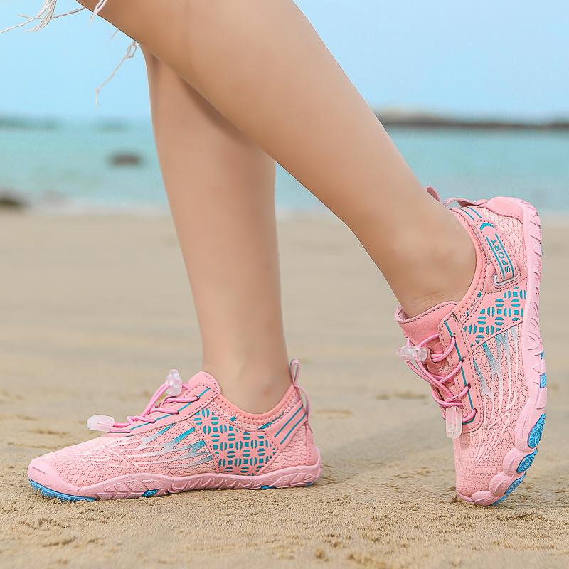 Barn Vann Sko Barn Aqua Sko Drenering Strand Sports Sandaler Hurtigtørkende Svøm barbeint Vade Båtliv Dykking Surfing joggesko