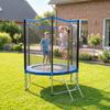 Outdoor Trampoline for Children and Adults, 80 kg Load, 36 Springs, 183 cm, Blue