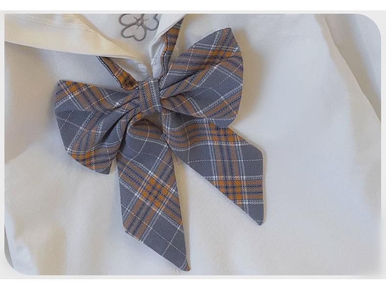 Dívčí jarní/podzimní školní uniforma JK uniforma – dvoudílná s krátkou sukní