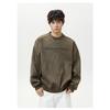 Men S Vintage Crew Neck Pullover Sweatshirt American Letter Print Casual