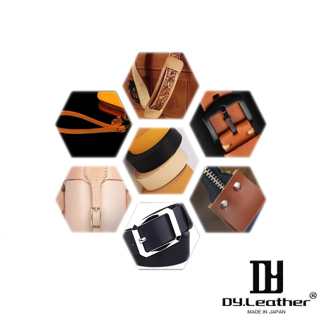 DY.Leather Leather Tape [170cm Length 40mm Width 2.0mm Thick Camel] Made in Japan Leather Strap Tanned Leather Craft Parts Tanned Leather Lace