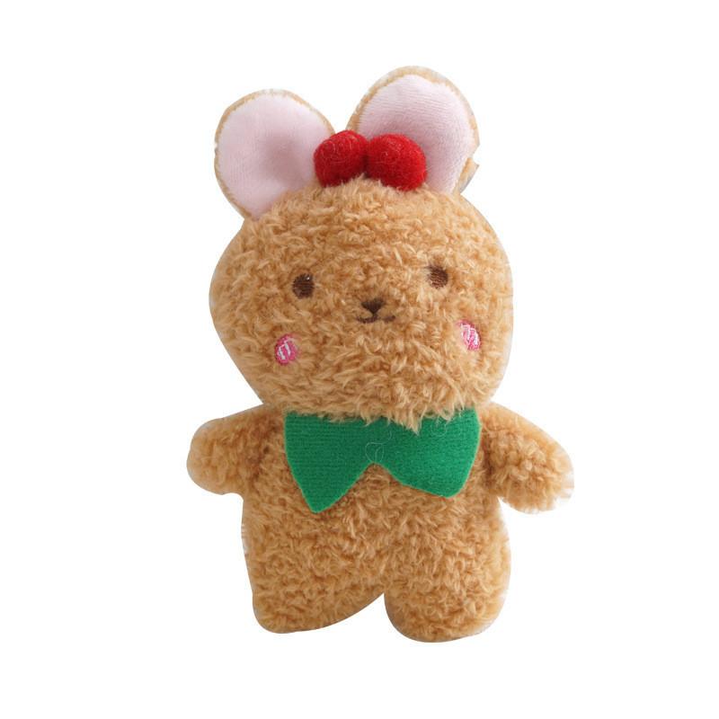 Adorable Cherry Bunny Plush Toy Mini Teddy Bear Bag Charm For Couples And Girls