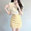 Summer Salt Outfit: Lightly Mature Pure Style Two-Piece Shirt and Skirt Set for Women