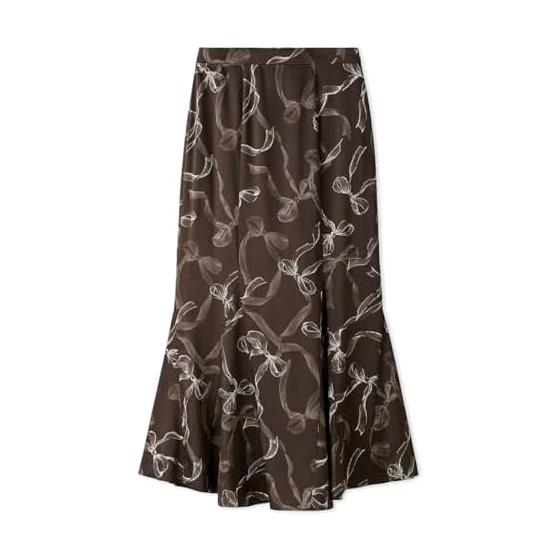 SNIDEL Ribbon Print Mermaid Skirt SWFS244270 Women s