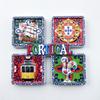 Portugal Fridge Magnets Creative Mosaic Lisbon Cock Tourist Souvenirs Refrigerator Magnetic Stickers Wedding Gifts