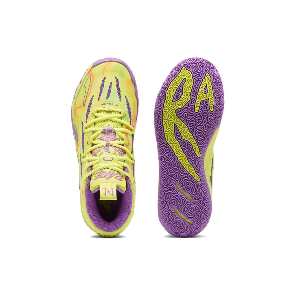Puma Mens MB.03 Spark Unisex Sneakers Yellow Safety-Yellow Purple-Glimmer 379898-01