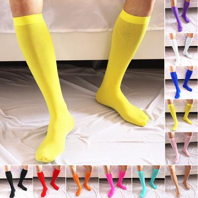Calzini elastici al ginocchio Stretch Solido Traspirante Casual Calzetteria Calze