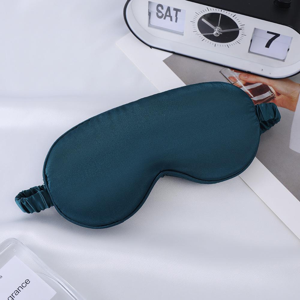 Double-Sided Mulberry Silk Eye Mask with Custom Logo - Light Blocking, Ideal for Travel
