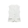 Spring New Vertical Straight Pants 8646186 V-neck Sleeveless Pocket Decoration Vest Vest 8412186