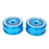 2Pcs Aluminium Alloy RC Car Wheel Hubs with Triangular Trim Fit for 1 8 Drifting CarBlue