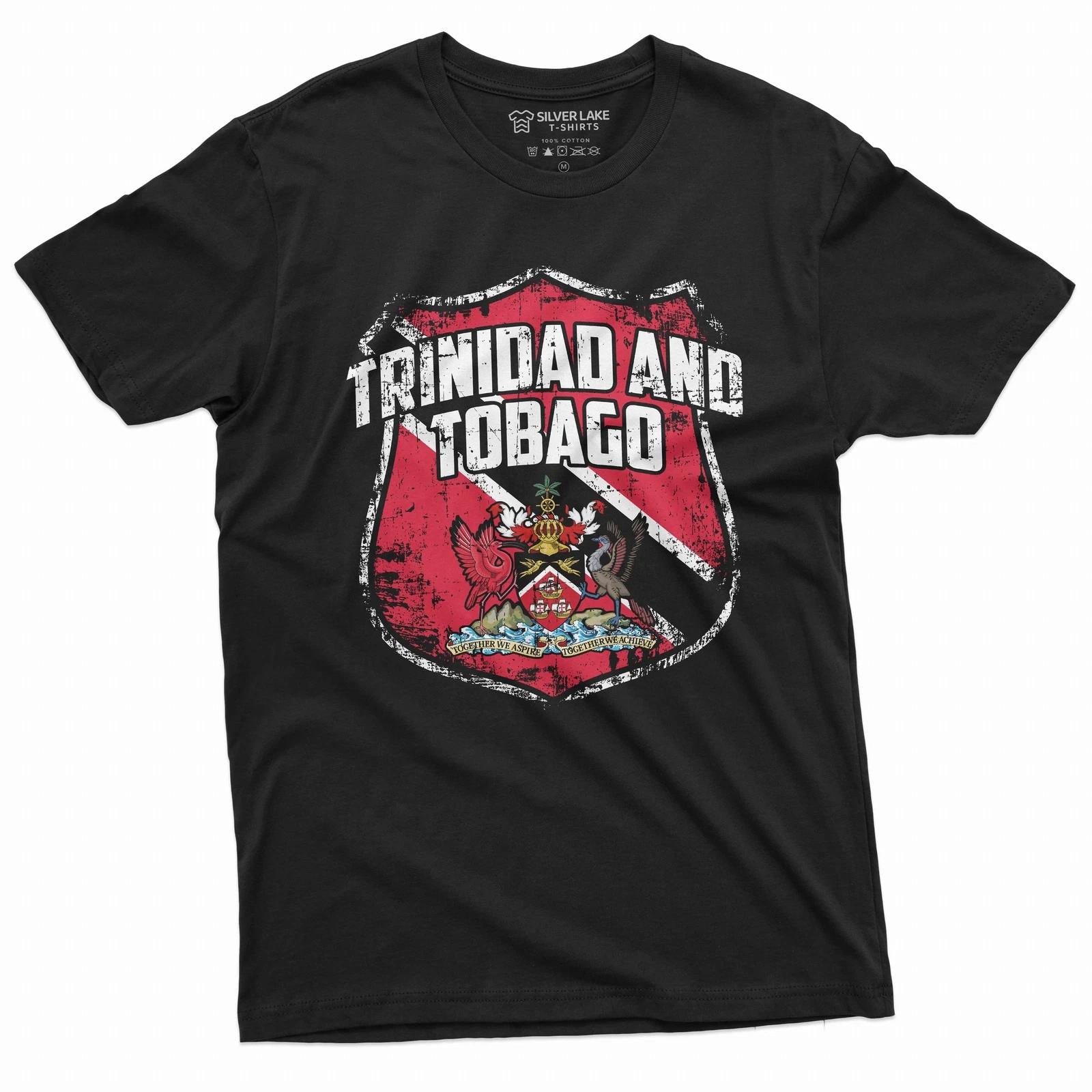 Mens Trinidad and Tobago Country tee shirt Coat of arms national Emblem tee S