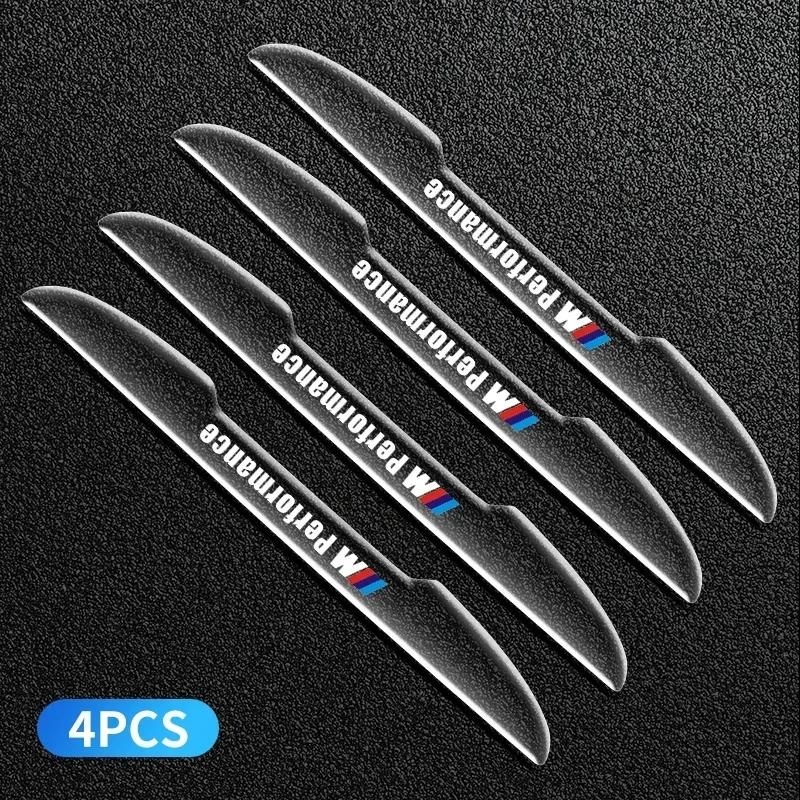 4 Stück/Set Transparenter Auto-Tür-Kollisionsschutz Stoßstangenleiste Aufkleber für BMW E46 E90 E60 F10 F30 E39 E36 F20 E87 G30