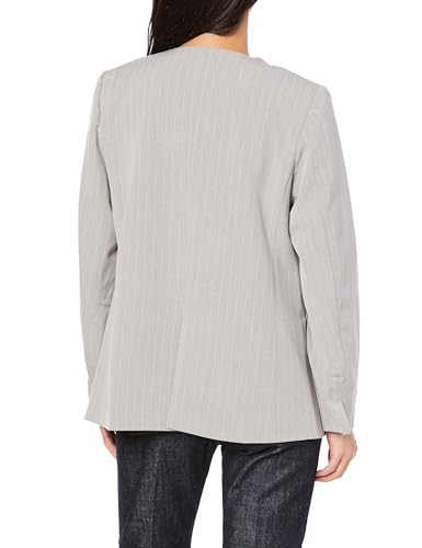 [BIS] Women's V-neck, No-Collar Jacket, Gray Sub (09), Size S, BVV63050, Suitable for Set-Ups