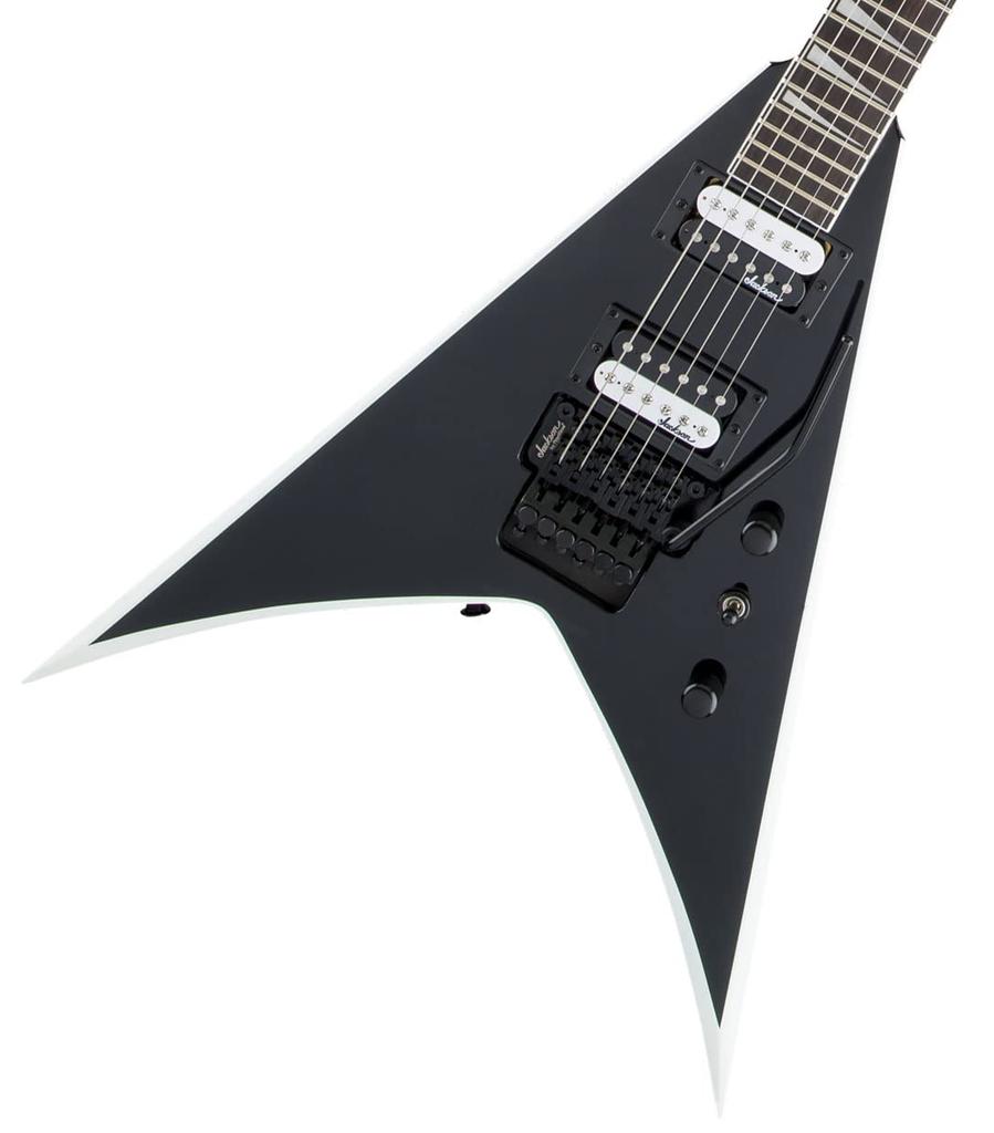 Series King V JS32 Amaranth Fingerboard Black with White Bevels Jackson Jackson/S