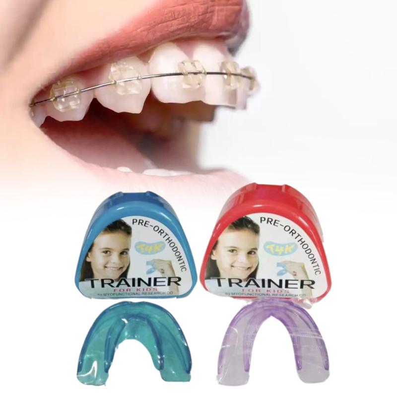 T4k Orthodontic Dental Retainer With Multicolor Silicone Guards Correction Teeth