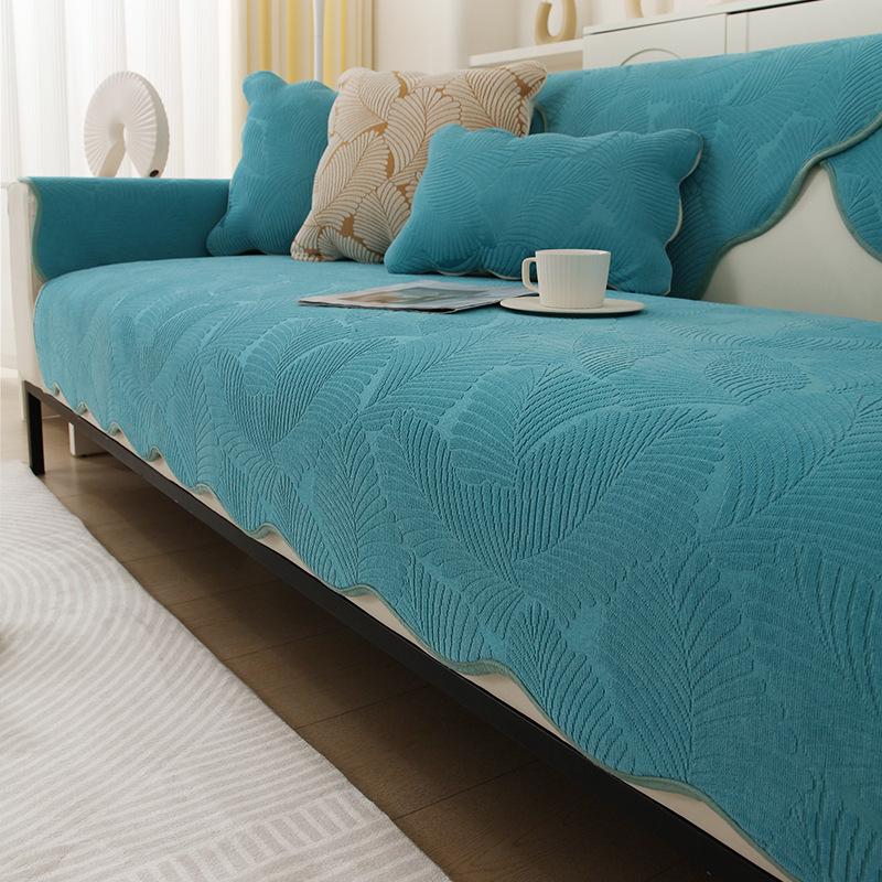 Chenille Sofa Cushion Four Seasons Universal Non-Slip High-End Cushion Simple Modern Sofa Cover Full Covered