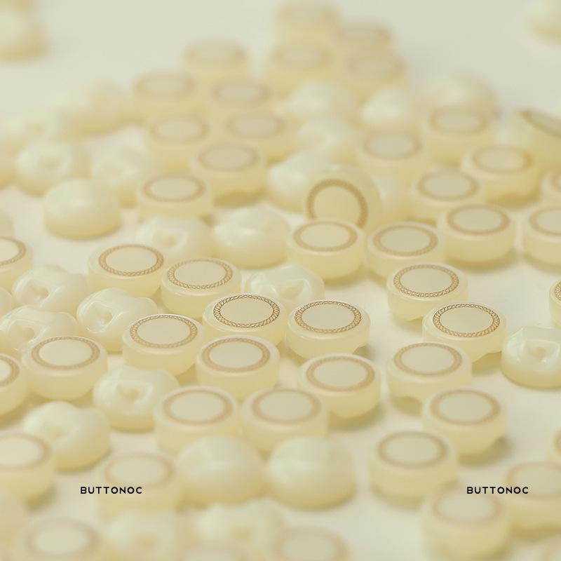 Chain Face Pearlescent Button Dark Eye French Niche Design Sleeve Collar Button Shirt Cardigan Clothing Button
