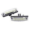 2Pcs For Mitsubishi Colt Plus Grandis 2003- Car LED License Plate Light Assembly 6000K Whit Canbus No Error Lamp Accessories