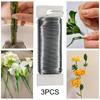 3 Pieces Floral Wire Flexible Paddle Wires Bendable Lightweight Wreath Craft 35M for Corsages,