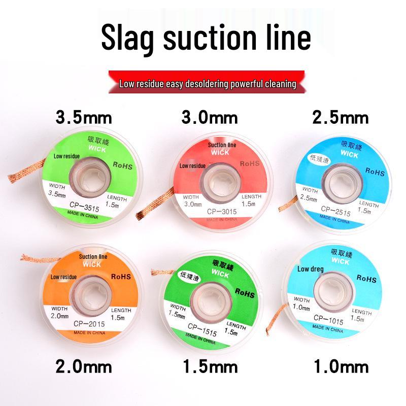 Low-Residue Desoldering Wick and Braid Tool for BGA Solder Pad Removal and Cleaning