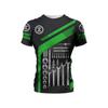 Men Tees Summer Tool Engineering Printed T-shirt Men's Casual Street Style Elastic Round Neck 3d T-shirts