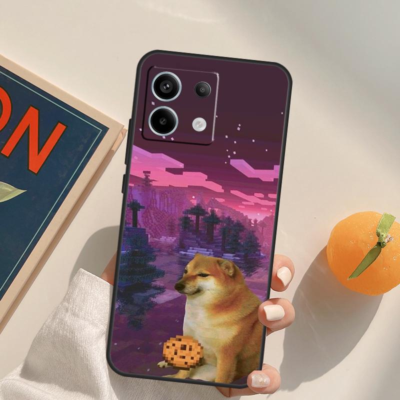 Funny Cheems Doge Funda For Xiaomi Redmi Note 9 10 11 12 13 14 Pro 9S 10S 11S 12S Redmi 13C 10C 12C 14C Case