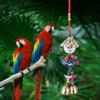 Papageienvogel Bunte Hängende Strohgeflecht Puppe Schaukel Kauspielzeug Käfig Dekoration Zubehör