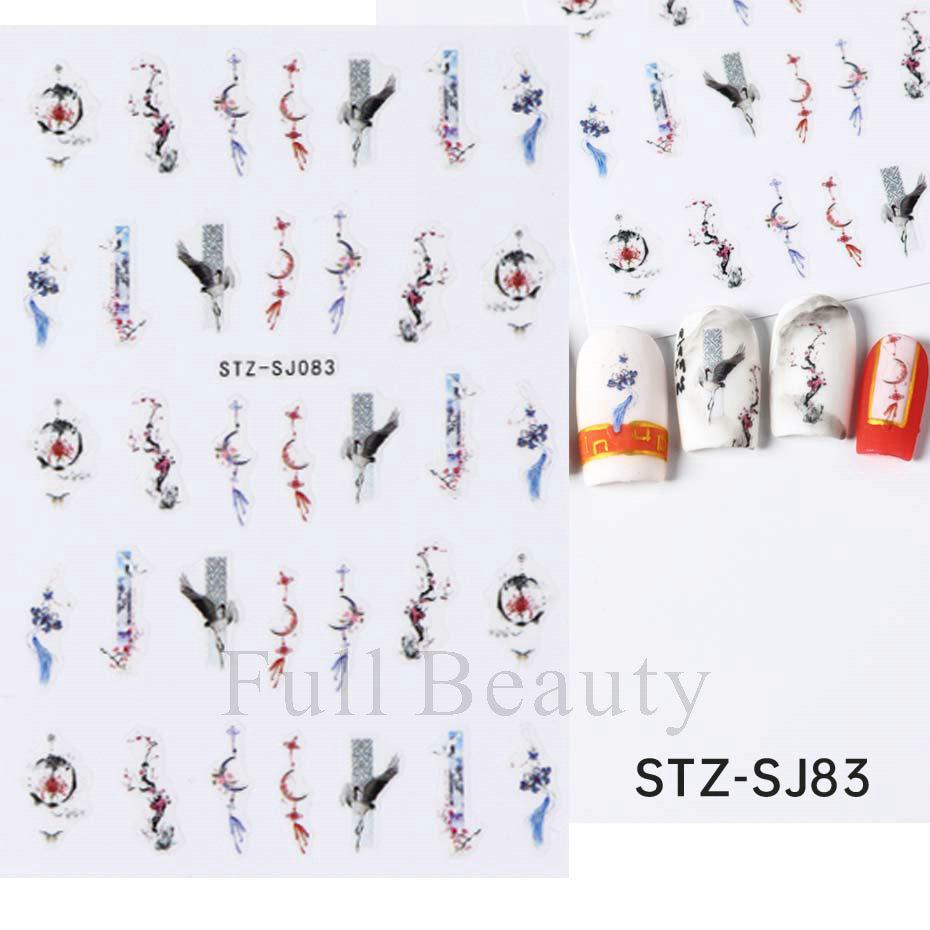 Nail Art Stickers Ins Valentine's Day Black And White Love Hot Stamping Lines Smile French Adhesive Nail Stickers